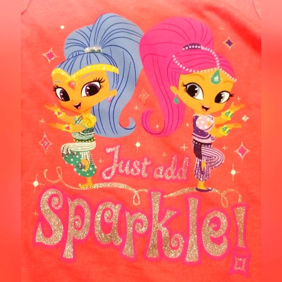 🔥SALE🔥 Nickelodeon Shimmer & Shine Girl's Long Sleeved Tee NWT Sz. 2T & 3T - Picture 2 of 5